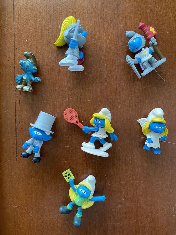 Konvolut 7 Stk Schlumpf Smurf Schleich Peyo teils Mc Donalds 2