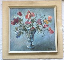 Rudolf Müller (1918-2002) - Öl auf Platte - Blumenstillleben