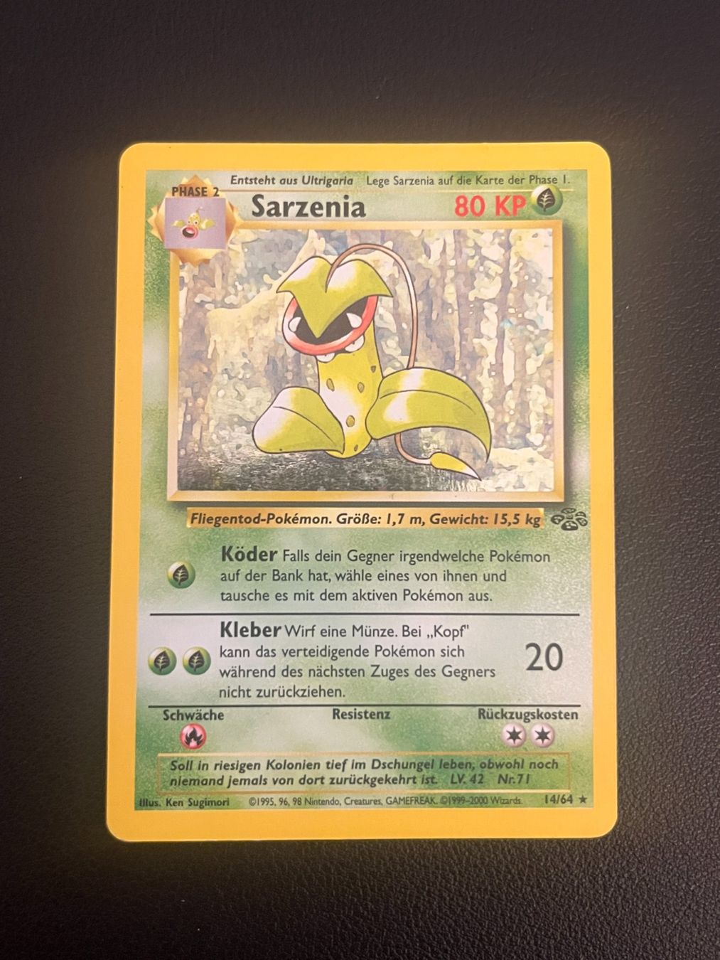 Pokémon Cartes à collectionner: Pokemon Sarzenia Holo – D'occasion à Zollikerberg par Guido175