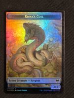 Koma's Coil Token // Human Warrior Token  -  Foil   -  MTG