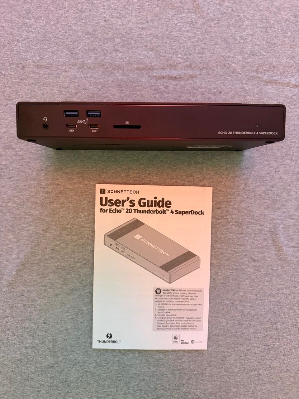 Docking station: Sonnettech Echo 20 Thunderbolt 4 SuperDock Garantie bis 2030 – Neuf (Voir description) à Zürich par c__b 3