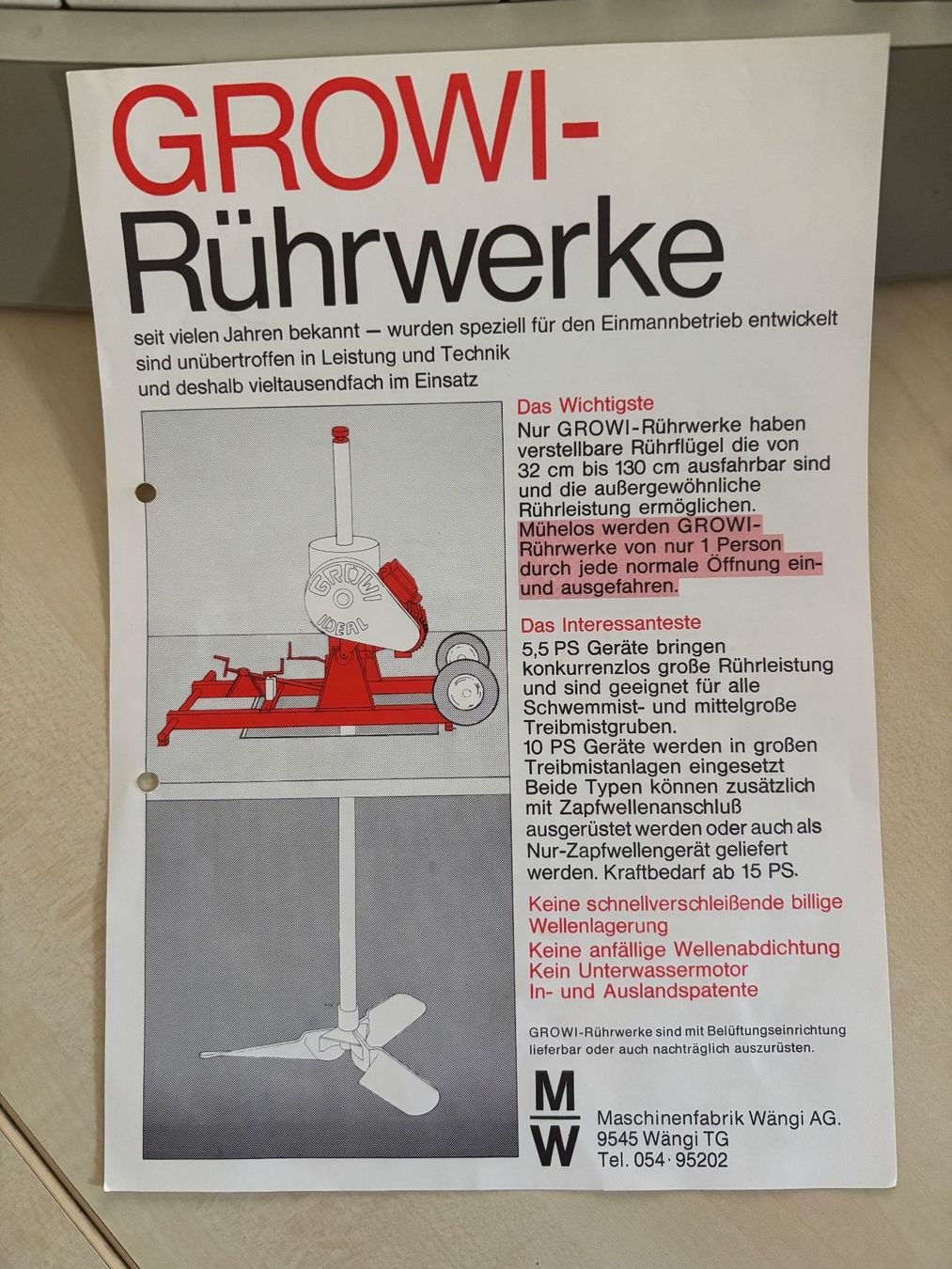 Tutte le macchine: Güllerührwerk – Usato da Siselen BE venduto da findusine 2