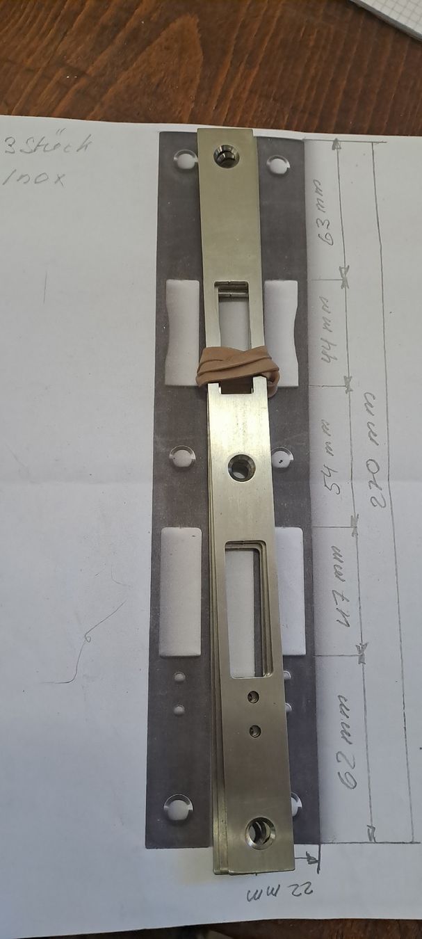 Ferramenta: Pos.2 Schliessbleche INOX  MSL Flip Lock – Nuovo (secondo la descrizione) da Stetten AG venduto da Maschinenwarencenter