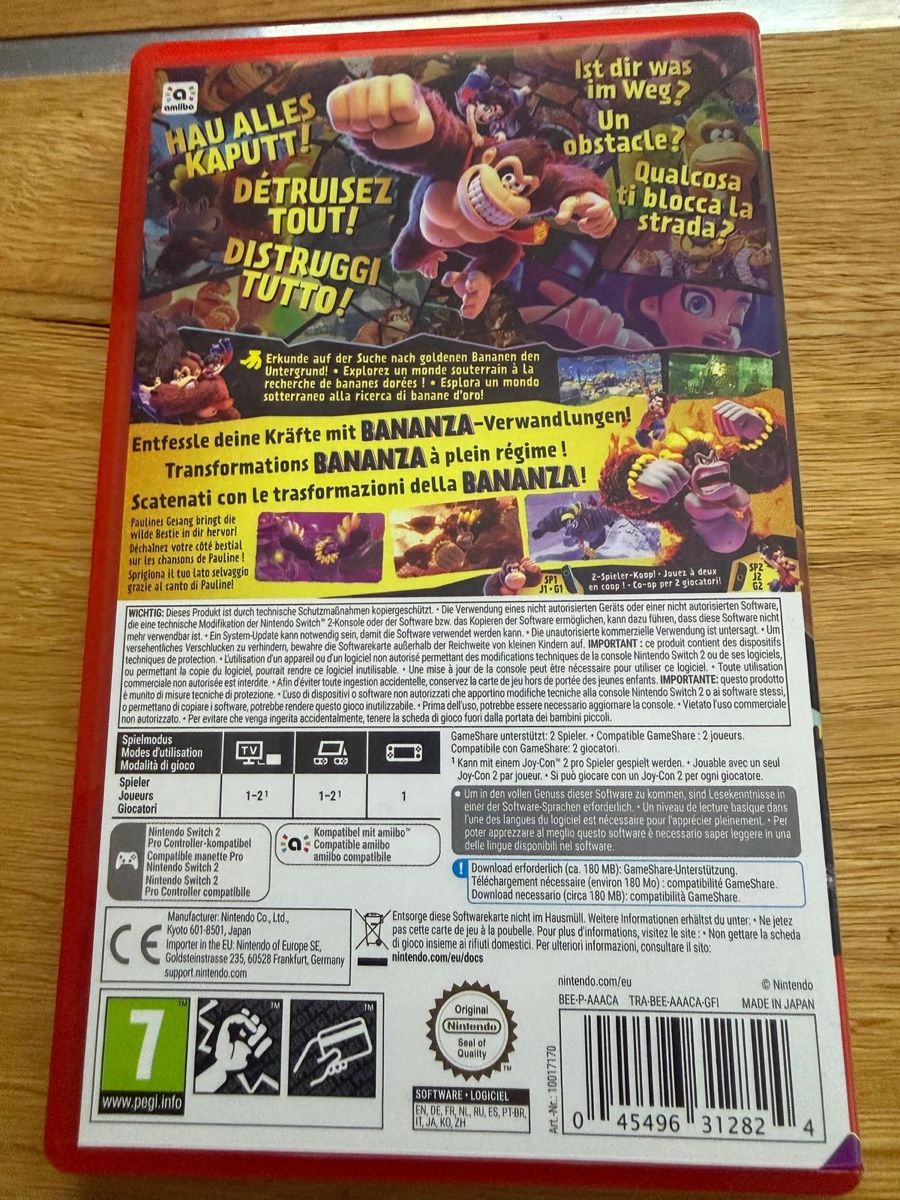 Nintendo Spiele: Nintendo Switch 2 Donkey Kong Bananza – Neu (gemäss Beschreibung) aus Ebikon von Dannydark 1