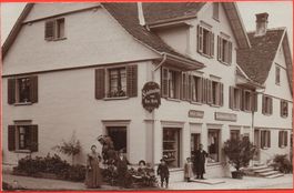 WILA Schuhhandlung Kon. Rüdt etc.- antike Foto-AK um 1908