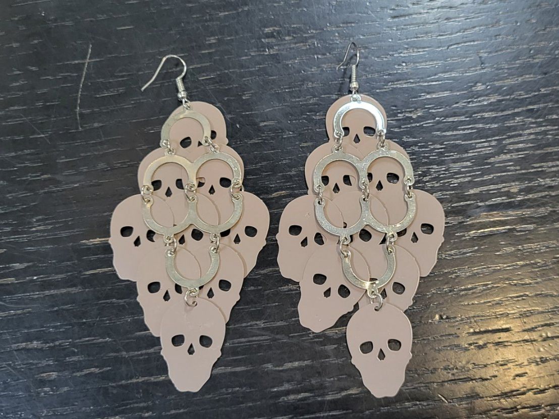 Orecchini pendenti & Orecchini a lobo: Ohrringe Totenkopf-Designe – Nuovo (secondo la descrizione) da Figino venduto da MabaStore24 2