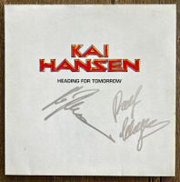 KAI HANSEN Heading For Tomorrow Vinyl LP SIGNED! GAMMA RAY