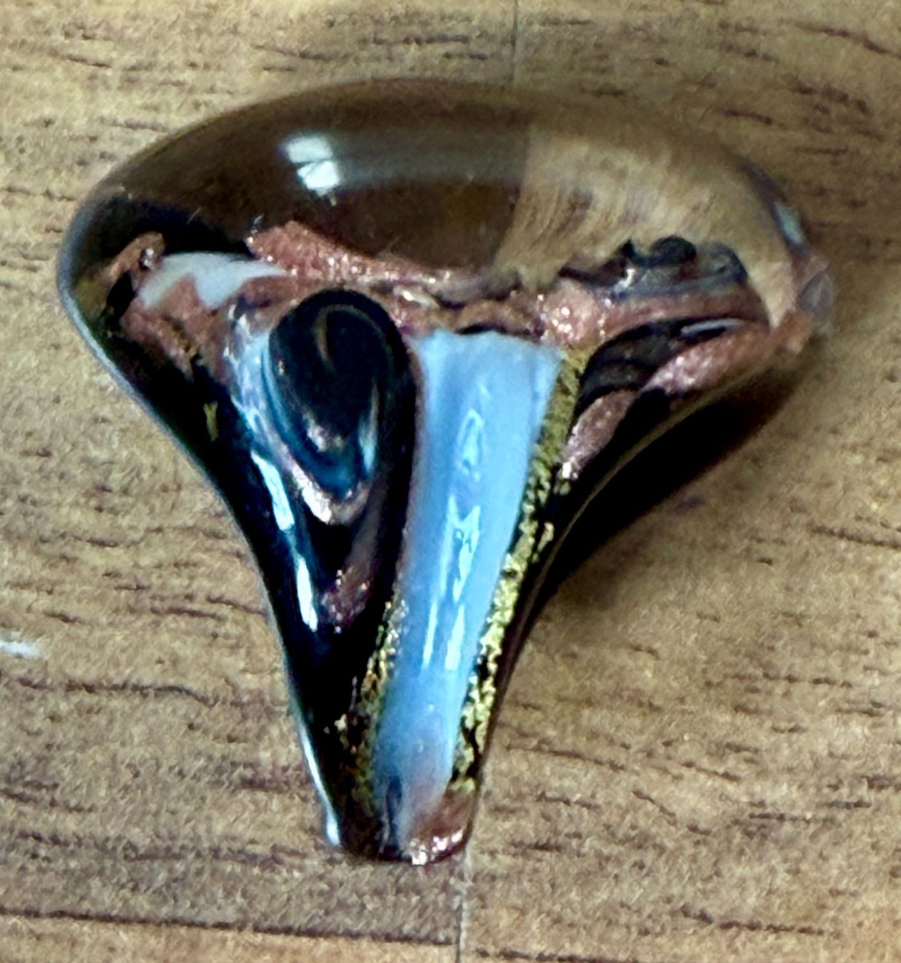 Murano Anelli: Murano Glas Ring, wunderschön, Glasring, Handarbeit. – Usato da Basel venduto da Friend68 2