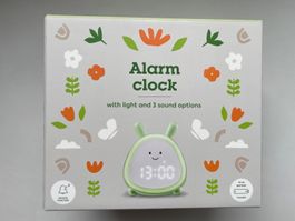 Hasen-Wecker für Kinder, neuwertig, grün, mit Licht!