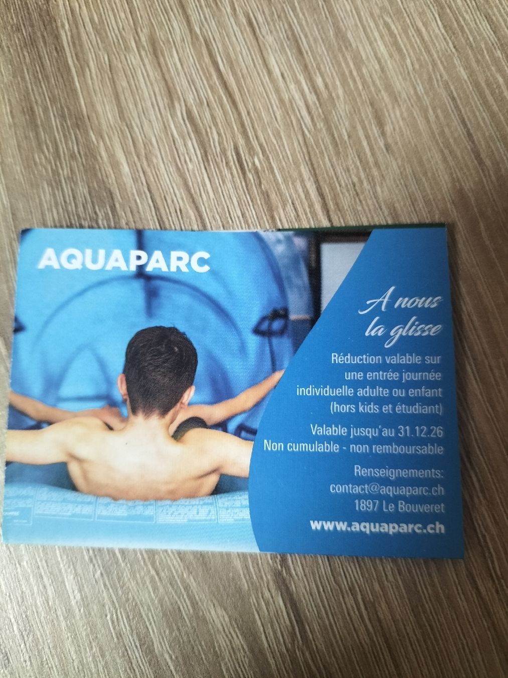 Buoni: Bon de réduction 30% AquaParc – Nuovo e nell'imballaggio originale da Gillarens venduto da Emy_28 1