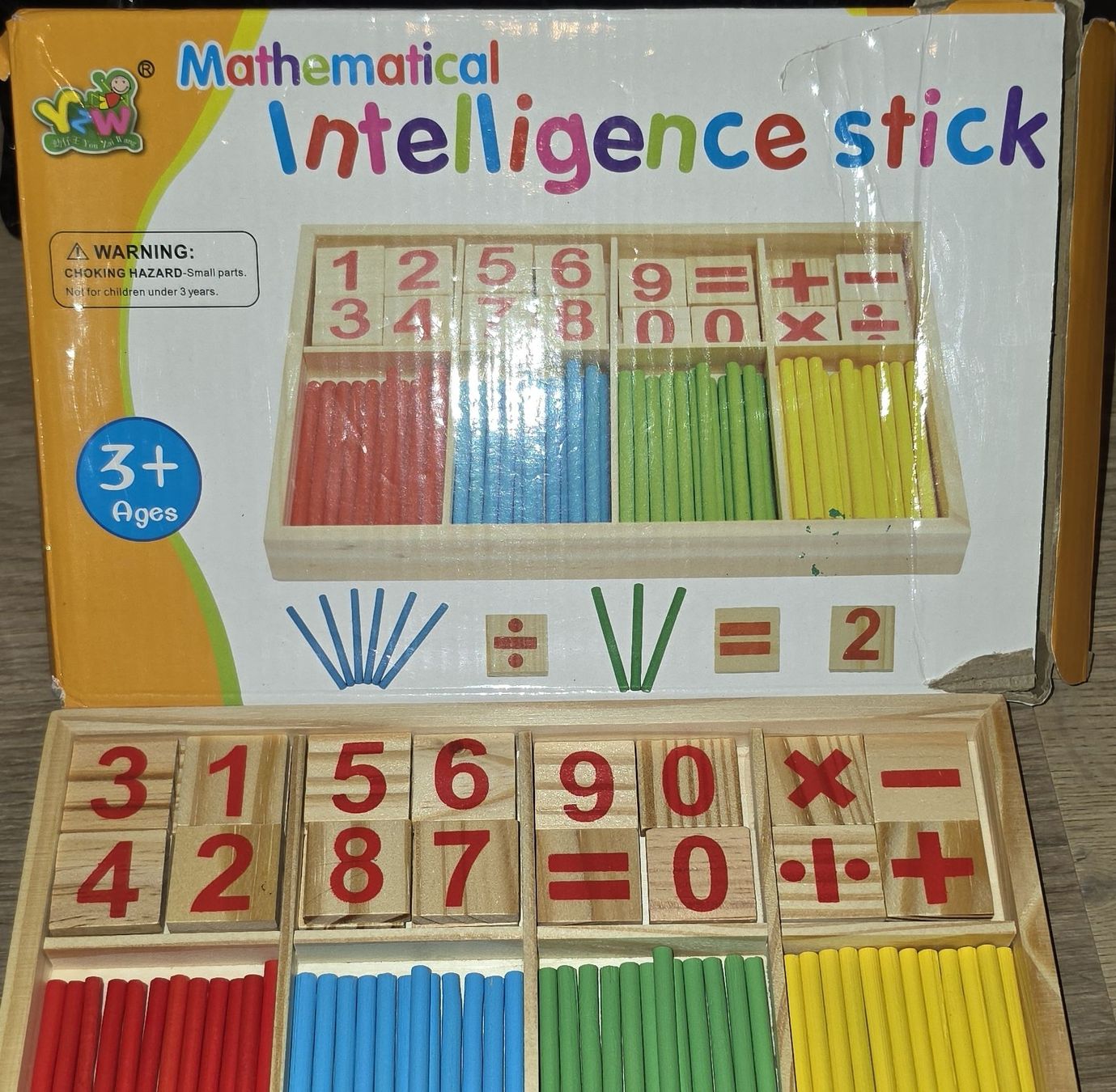 Giochi: Rechenhilfe Holzstäbchen mit Zahlen  – Usato da Zwillikon venduto da husa650