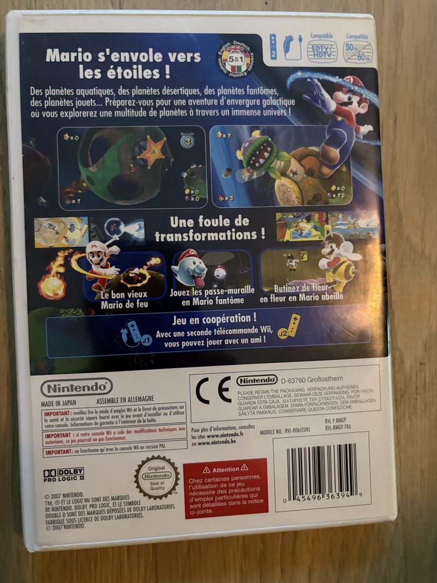 Nintendo Giochi: Super Mario Galaxy (Wii) PAL – Usato da Aarau venduto da ruedinho 1