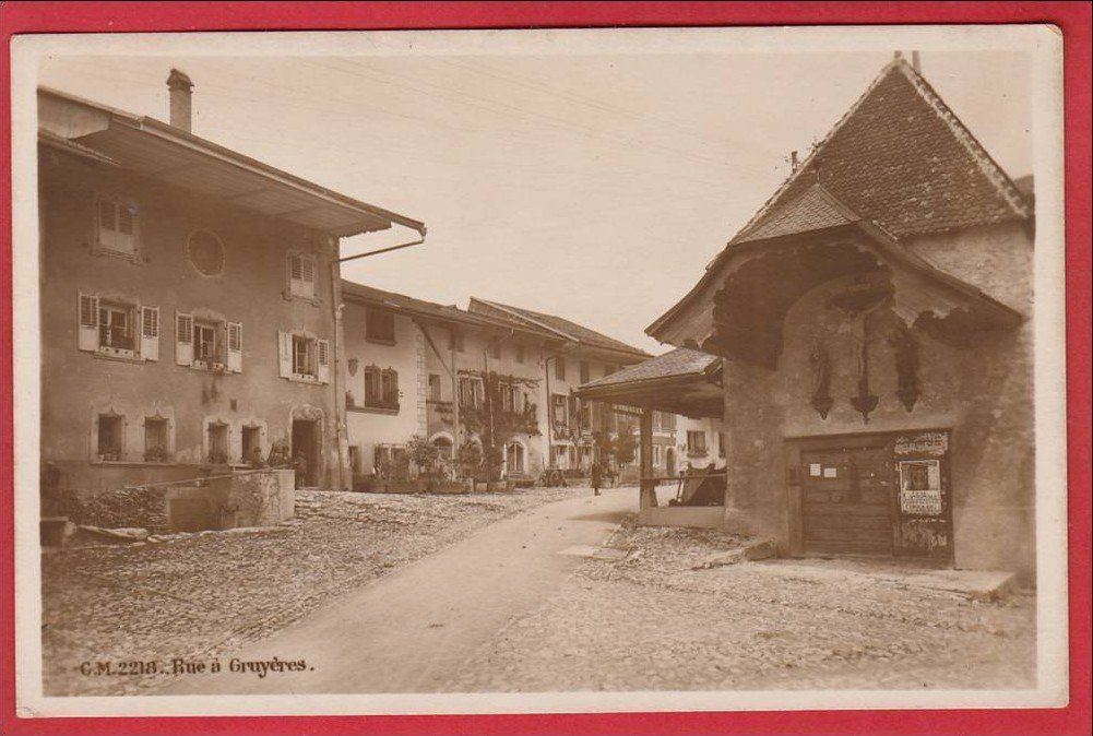 Cartoline postali: RUE À GRUYÈRES – Usato da Grüningen venduto da Kartenlaube