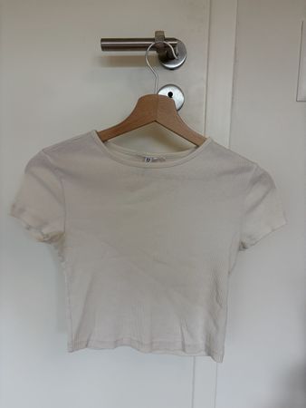 Damen Crop Top H&M gerippt weiss Grösse S guter Zustand