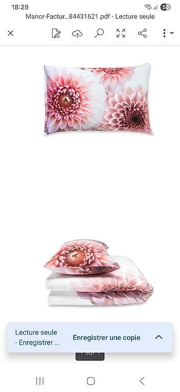 Biancheria da letto:  Parure de lit neuve taille et fourre – Nuovo e nell'imballaggio originale da Massongex venduto da noyane 2