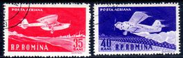 TAG DER LUFTFAHRT 1960 2 MARKEN GESTEMPELT - FL