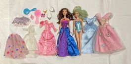 2 Barbies Mattel 1999 + Garderobes + Accessoires
