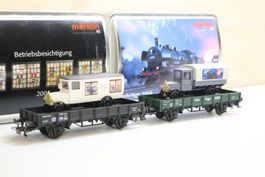 Märklin 2 x Wagen mit LKW - Sammler 94225/anderen - H0
