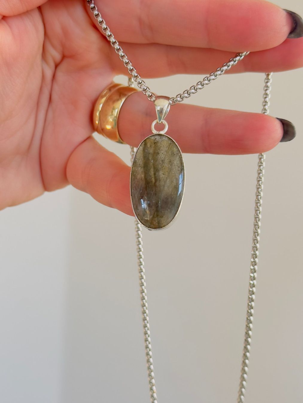 Catenine: Labradorite necklace – Nuovo e nell'imballaggio originale da Genève venduto da AGBERG 7