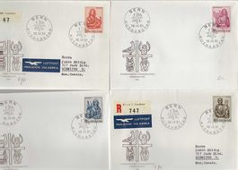enveloppe FDC 381-384 Evangélistes 180.00
