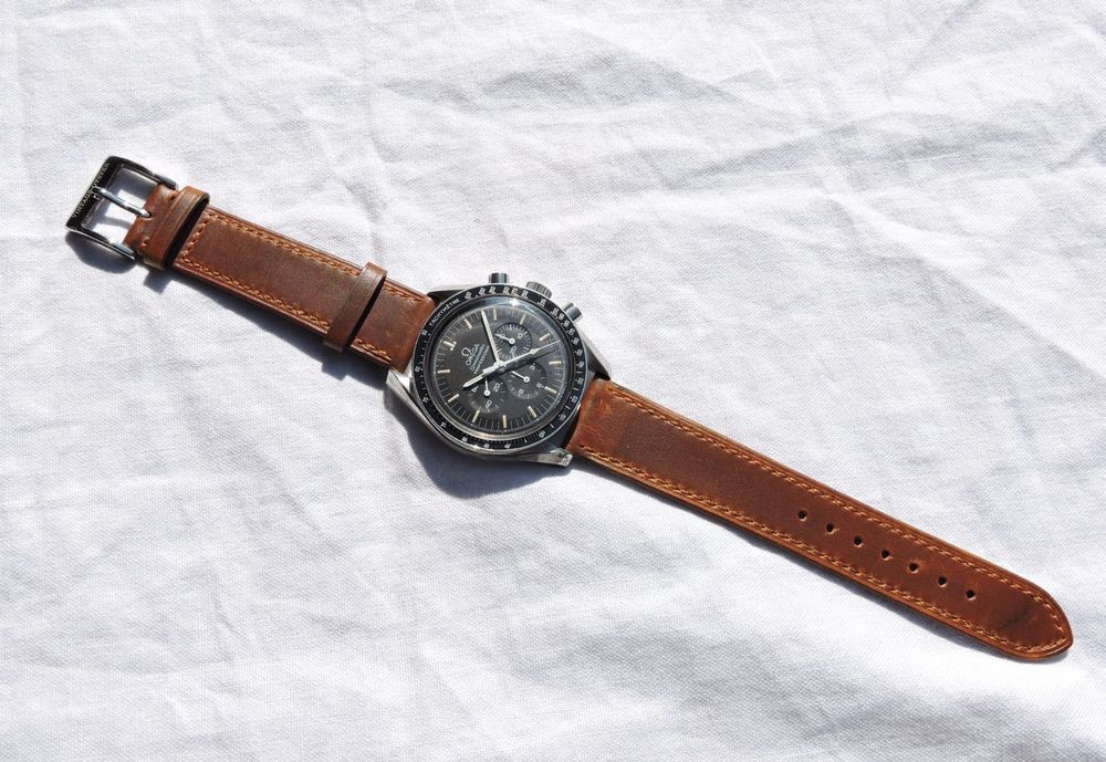 Bracciali & Braccialetti: Vintage-Oyster Uhrenarmband - Echt Leder 19mm, 20mm, 22mm – Usato da Bern venduto da Vintage-Oyster 4