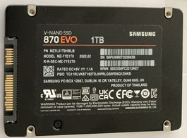 Samsung SSD 870 EVO 1TB