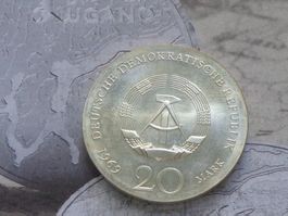 German Democratic Republic (DDR) 20 Mark 1969 J. von Goethe