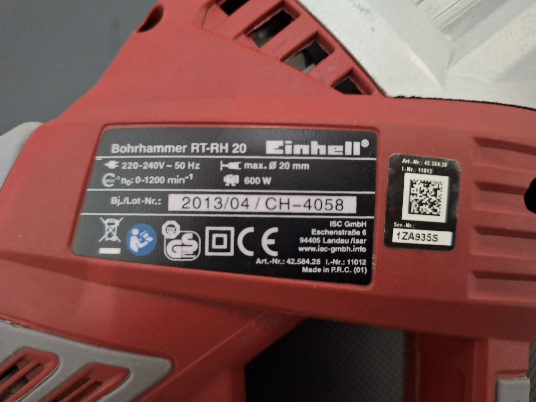 Einhell Perceuses: Einhell Bohrhammer – D'occasion à Lohn-Ammannsegg par Beo71 3
