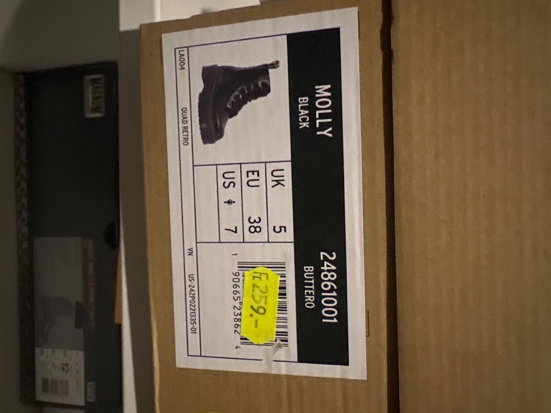 Dr. Martens Scarpe da uomo: Dr Martens Molly Black – Nuovo e nell'imballaggio originale da Onex venduto da eri_jx6q 4