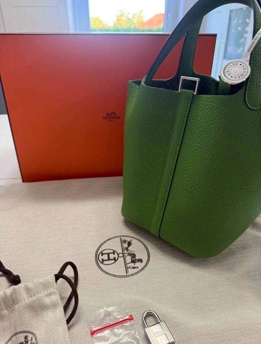 Hermès Borse da donna: Hermès Picotin 18 Tasche, grün – Nuovo (secondo la descrizione) da Triesen venduto da atos87 3