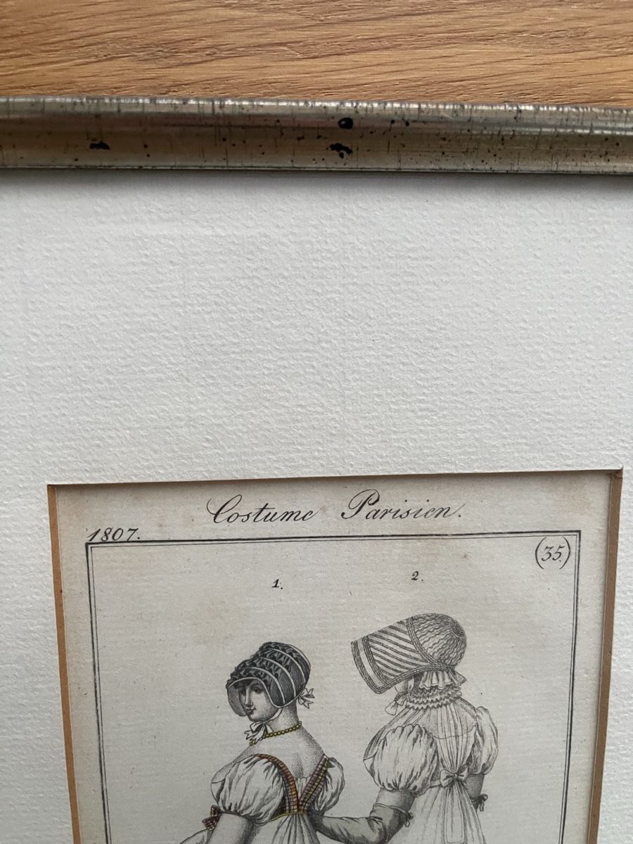 Stiche: Antiker Mode-Stich "Costume Parisien" gerahmt – Gebraucht aus Lufingen von Mark7777 2