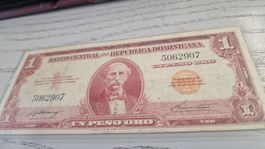 Dominikanische Republik 1 Peso Oro Banknote von 1947 - Selte