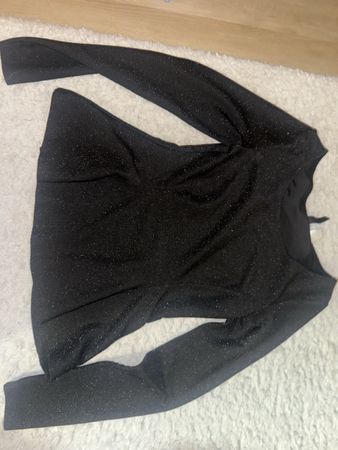 Schwarzes Glitzer Oberteil, Divided by H&M, Grösse S