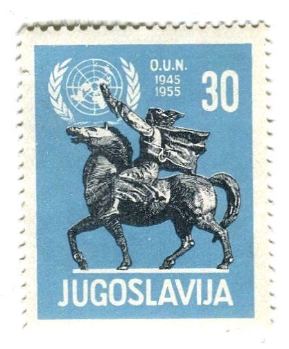Tous les timbres: Briefmarke "UNO". Jugoslawien – Neuf avec emballage d'origine à Basel par Butsch5