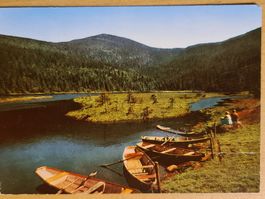 Ansichtskarte kleiner Arbersee Bayern Deutschland