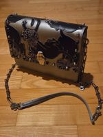 Roberto Cavalli Crossbody Bag Limited Edition Roar Silver
