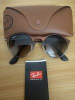 Sonnenbrille Ray-Ban rund braun mit Etui guter Zustand
