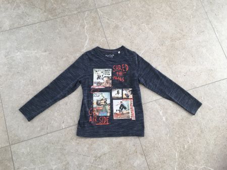 Cooles Longsleeve Shirt Gr 128/134 Skate Jungen frühling
