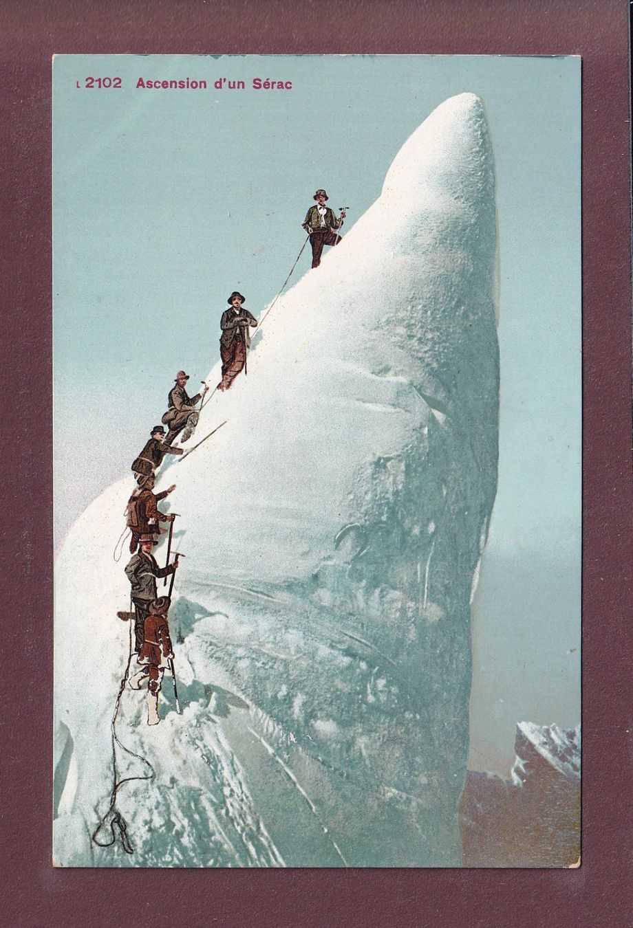 Cartoline postali: Alpinisme - Ascension d'un SERAC – Usato da Pully venduto da nicecards