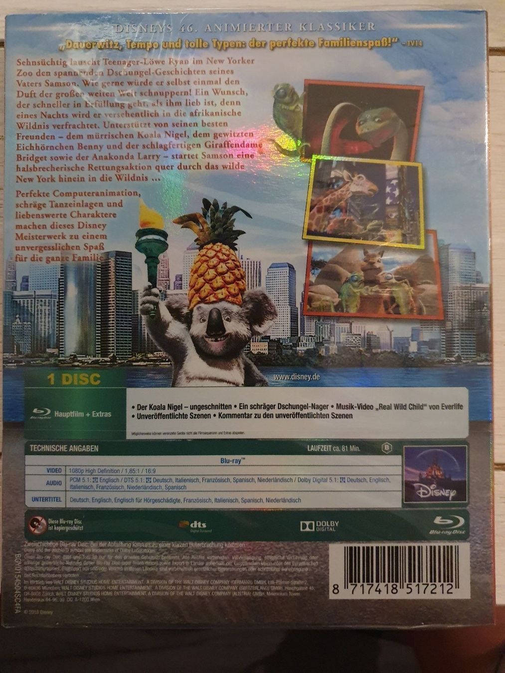 Tous les DVDs: Blu-ray Tierisch wild, Disney, 46/55 – Neuf avec emballage d'origine à Eiken par Lashar 1