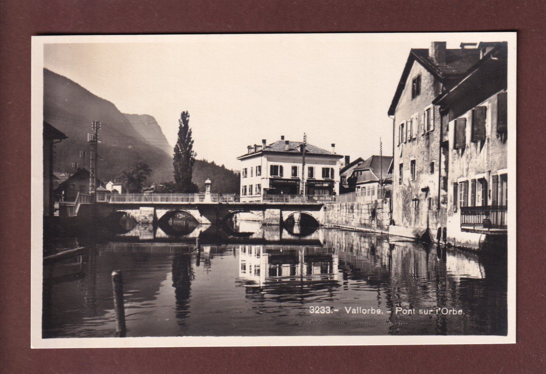 Cartoline postali: VALLORBE - Pont sur l'Orbe – Usato da Pully venduto da nicecards