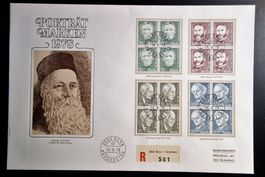 1978 FDC Grossbrief Portraits V. mit Viereblöcken