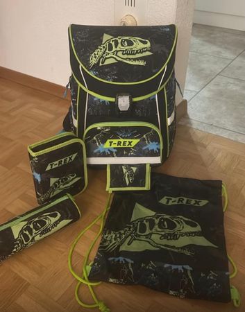 Schulranzen Set T-Rex 4-teilig Kinder