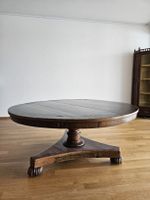 Antiker Mahagoni 19. Jh Tisch, Beistelltisch rund | Edelholz