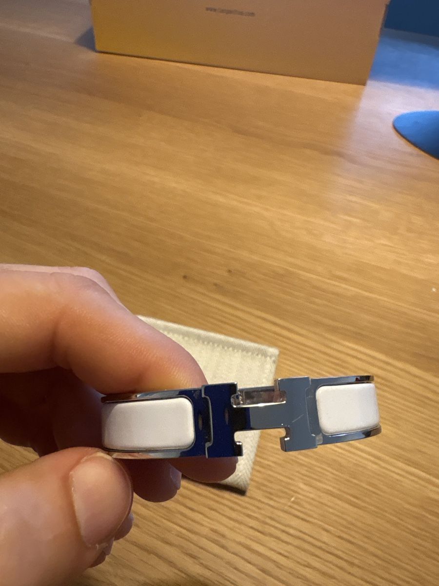 Hermès Armbänder & -reifen: Hermès H clic silver white – Gebraucht aus Zürich von sara_umpf 1