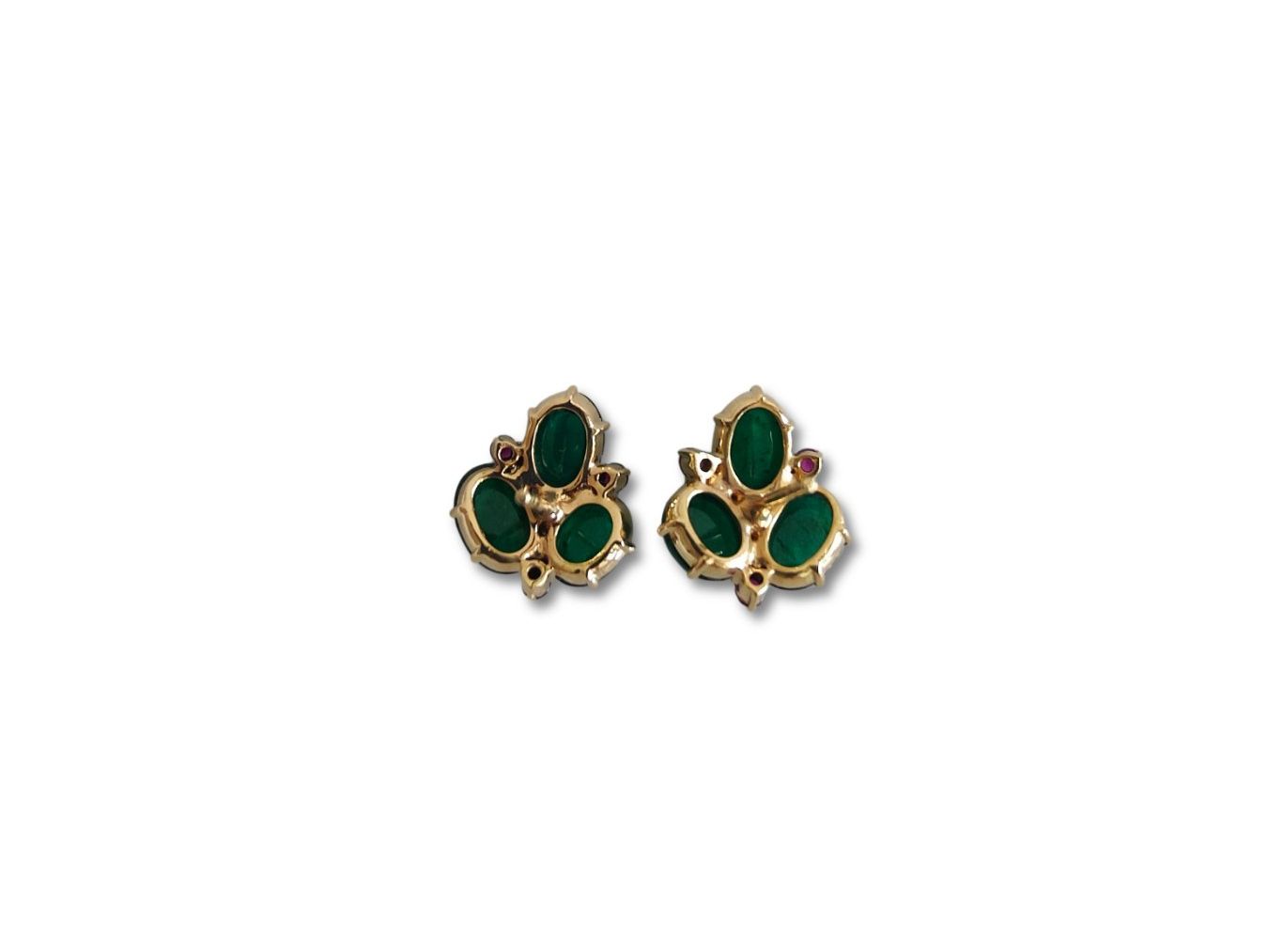 Orecchini pendenti & Orecchini a lobo: Smaragd und Rubin Ohrstecker, 18K Gold – Nuovo e nell'imballaggio originale da Rümlang venduto da 21f 2