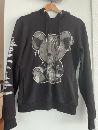 Schöner Philipp Plein Hoodie schwarz, Damen