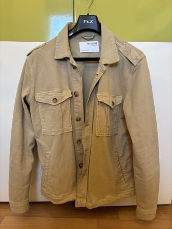 SELECTED HOMME Frühlingsjacke, Beige, Grösse L, neuwertig