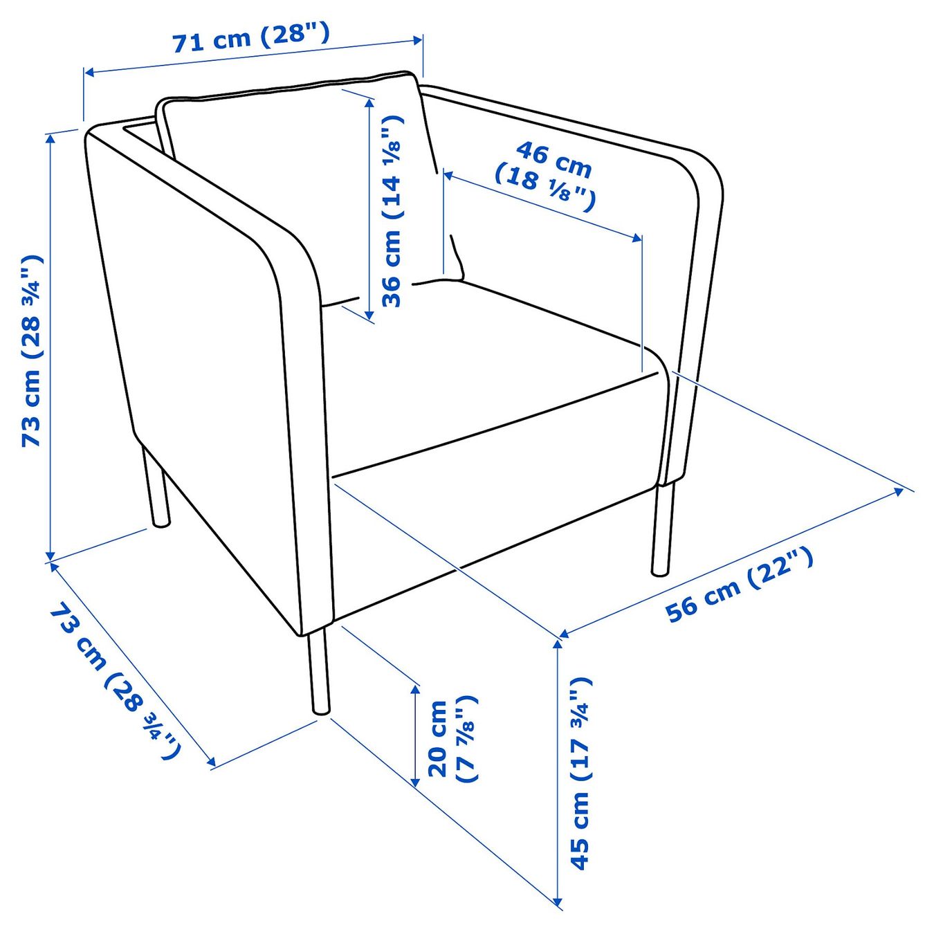 Ikea Poltrone: IKEA EKERÖ Sessel, Bomstad schwarz 70494588 – Nuovo e nell'imballaggio originale da Pratteln venduto da IKEA_Pratteln 5