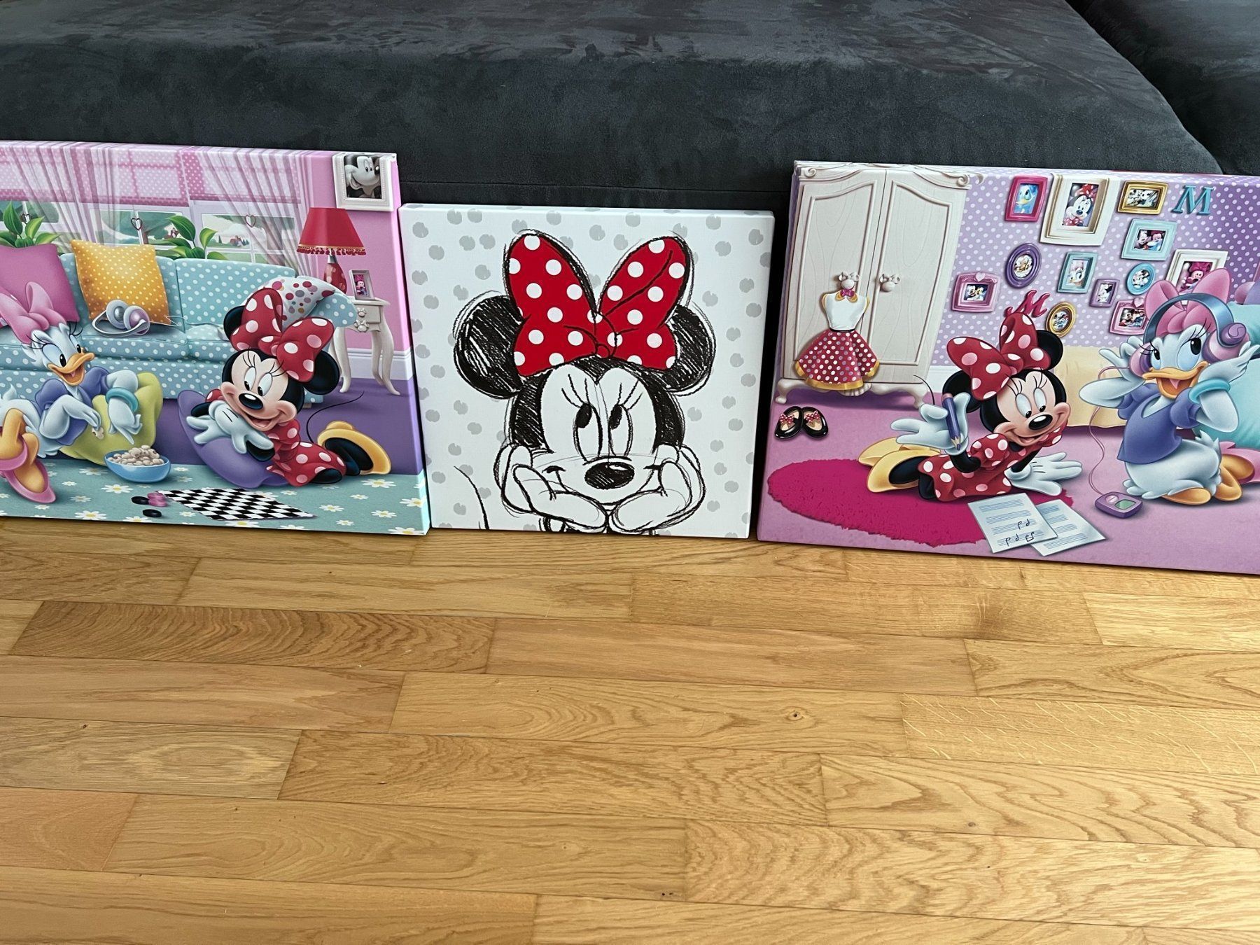 Foto & Immagini: 3 minnie mouse Leinwand Bilder – Usato da Reichenburg venduto da Sternschnuppa